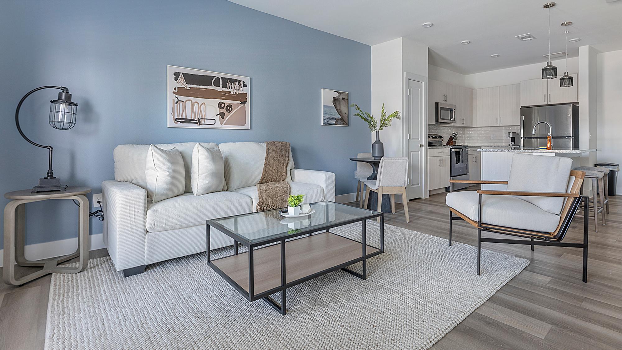 a furnished Landing apartment