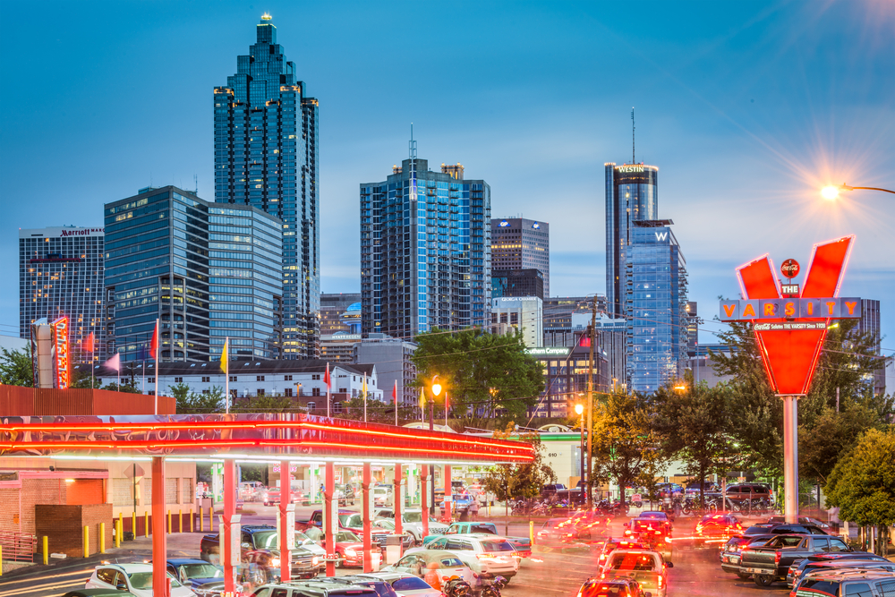 Skyline view of Atlanta, Georgia