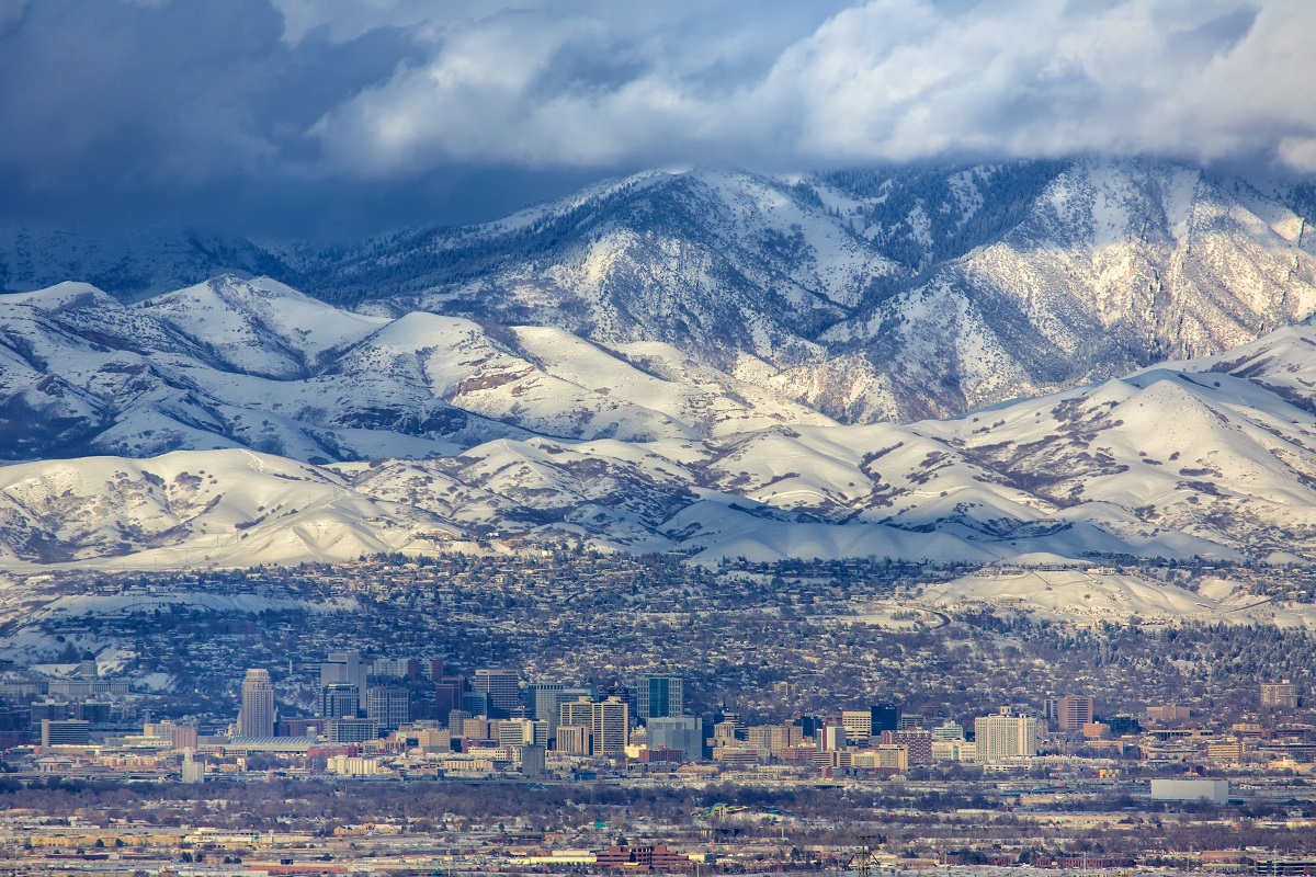 Mountain view in Salt Lake City, Utah