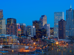 Skyline view of Denver, Colorado