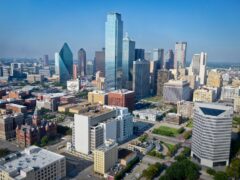 Skyline view of Dallas, Texas.
