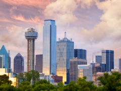 Skyline view of Dallas, Texas