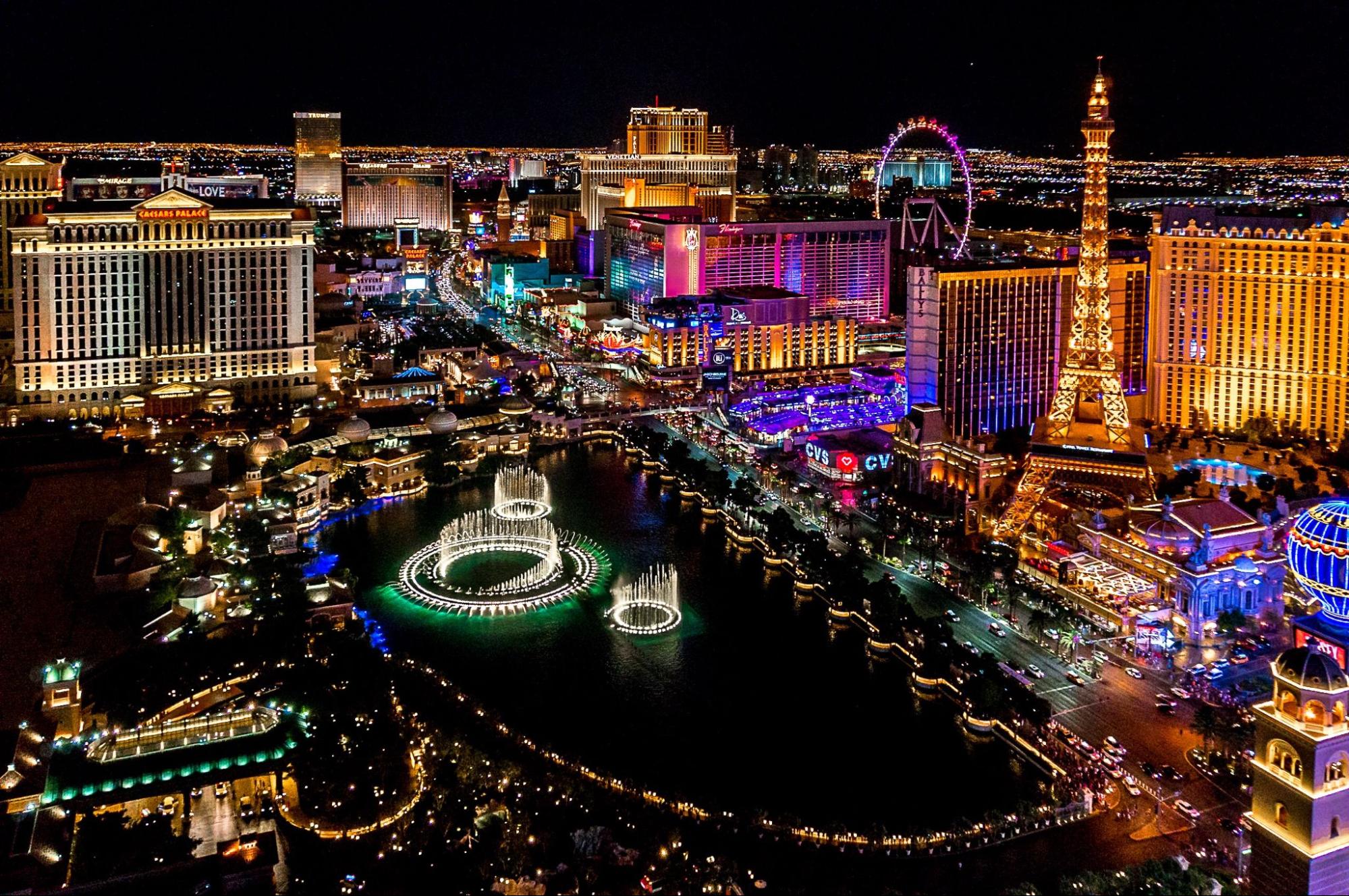 View of the city of Las Vegas, Nevada.