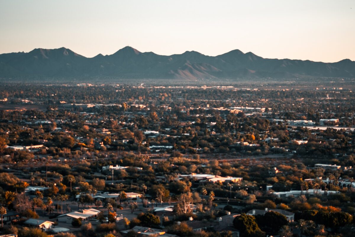 Aerial view of Phoenix, Arizona