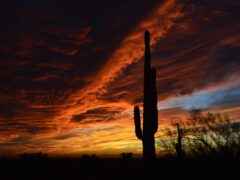 Arizona sunset near Phoenix, Arizona