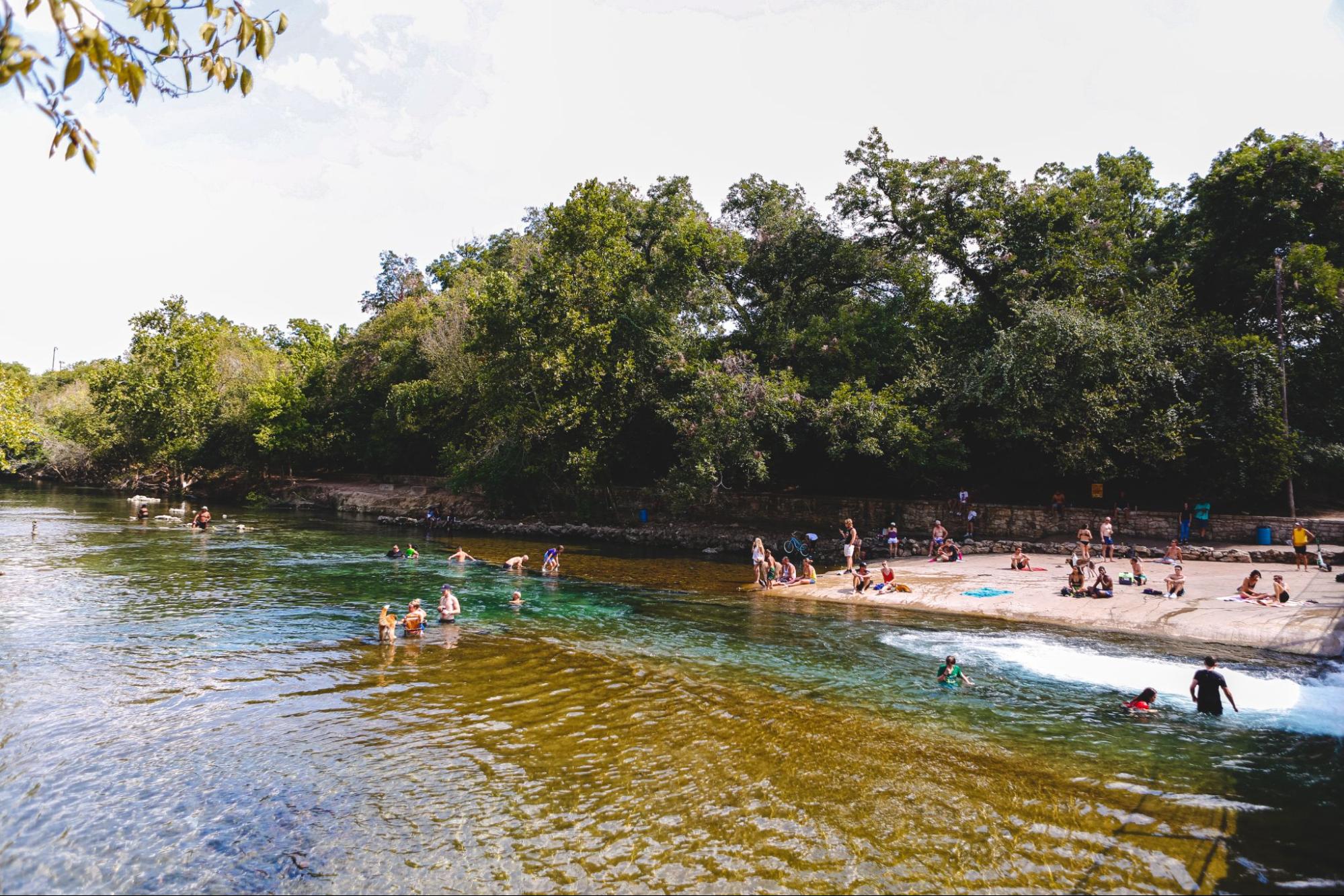 Barton Springs Creek in Austin, Texas