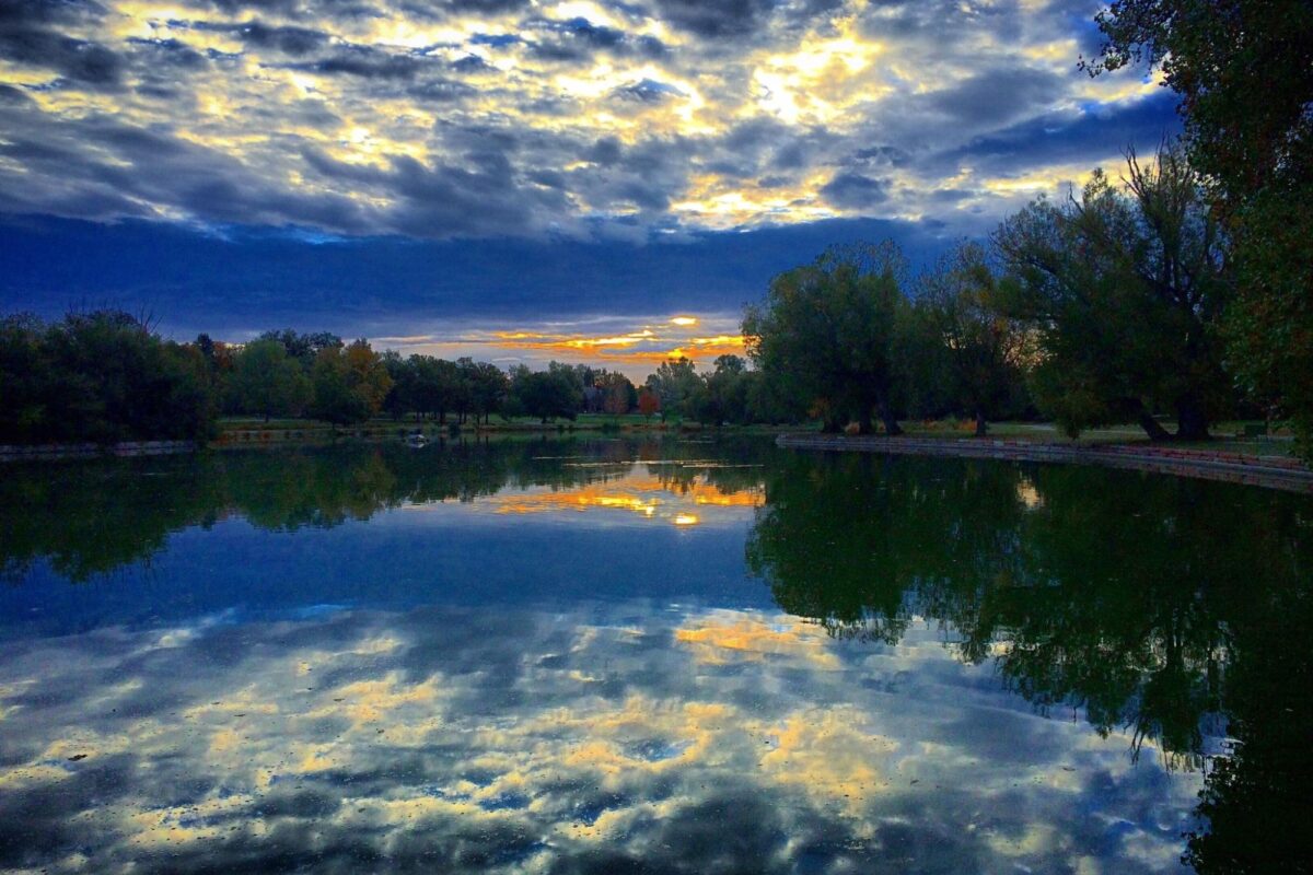 View of Washington Park in Denver.