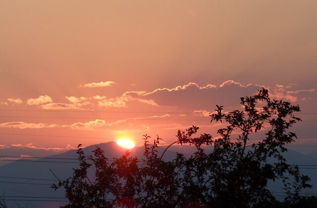 Sunset from Ruby Hill neighborhood, Denver