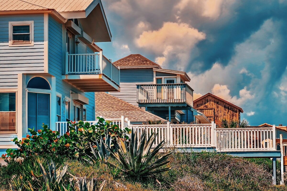 Coastal homes along Jacksonville Beach.