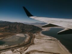 View of Salt Lake City from a plane