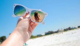 Sunglasses on the beach in Florida