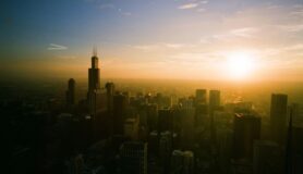 Skyline view of Chicago, Illinois
