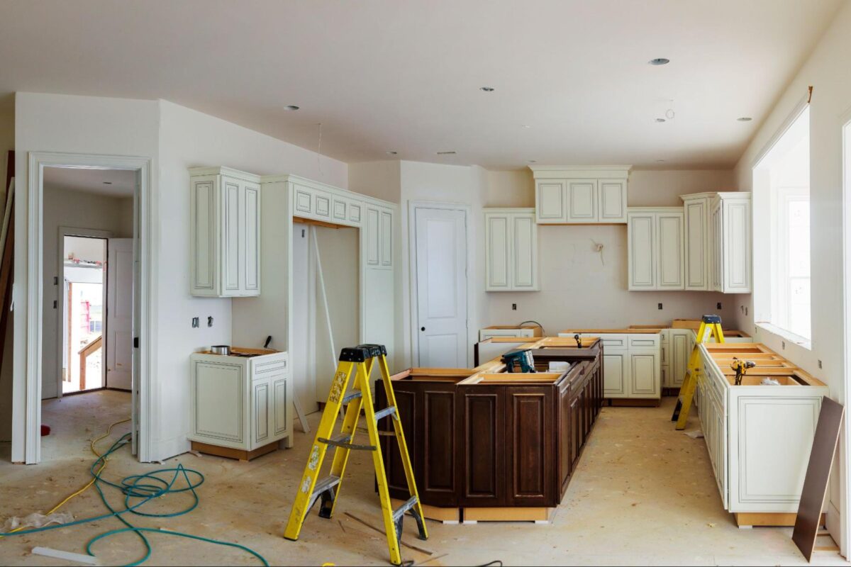 Kitchen undergoing renovation