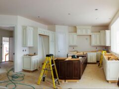 Kitchen undergoing renovation
