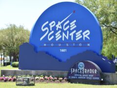 Entrance to the Space Center in Houston, Texas.
