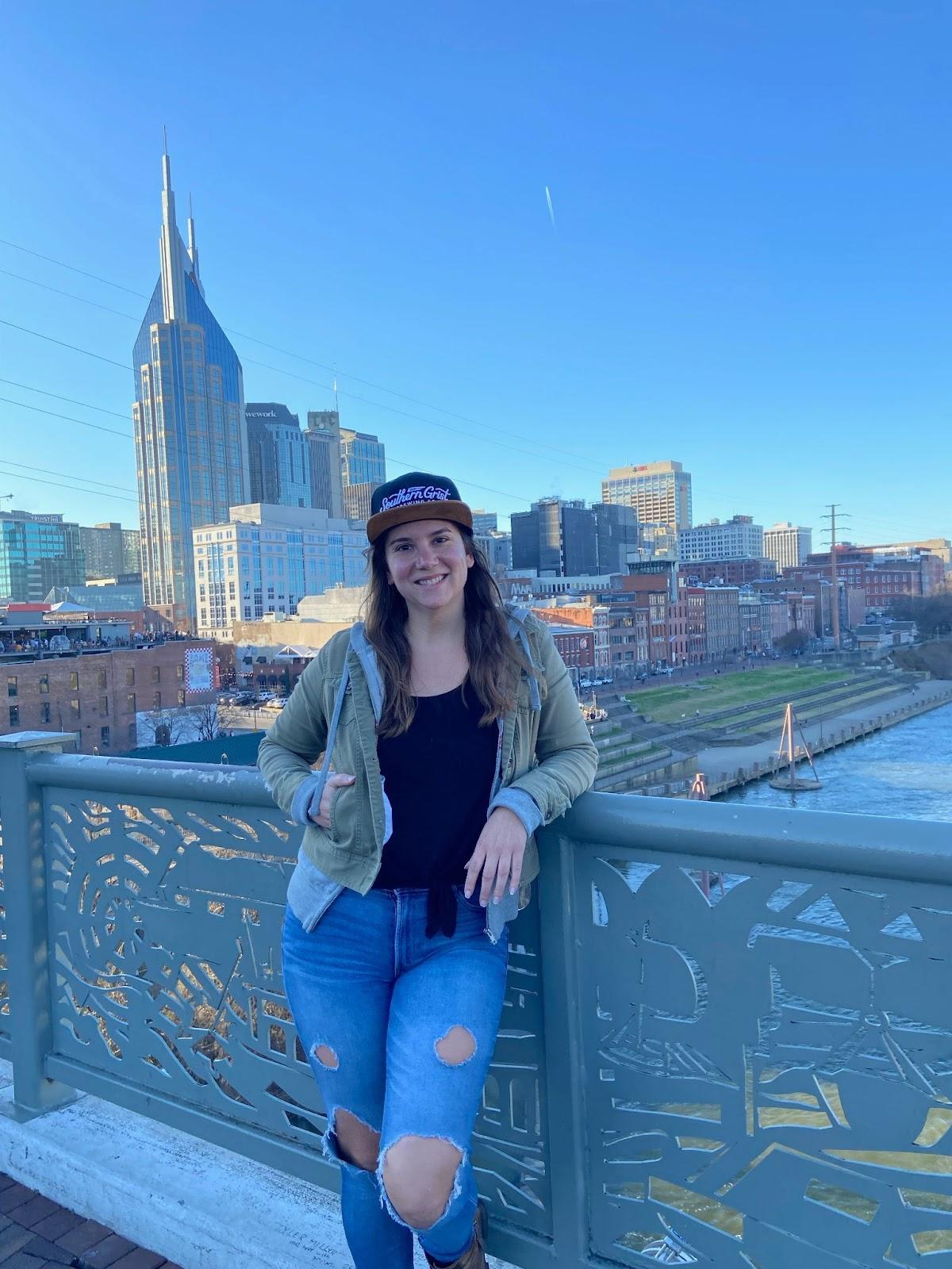 Jess Goudreault enjoys the many outdoor attractions in Nashville