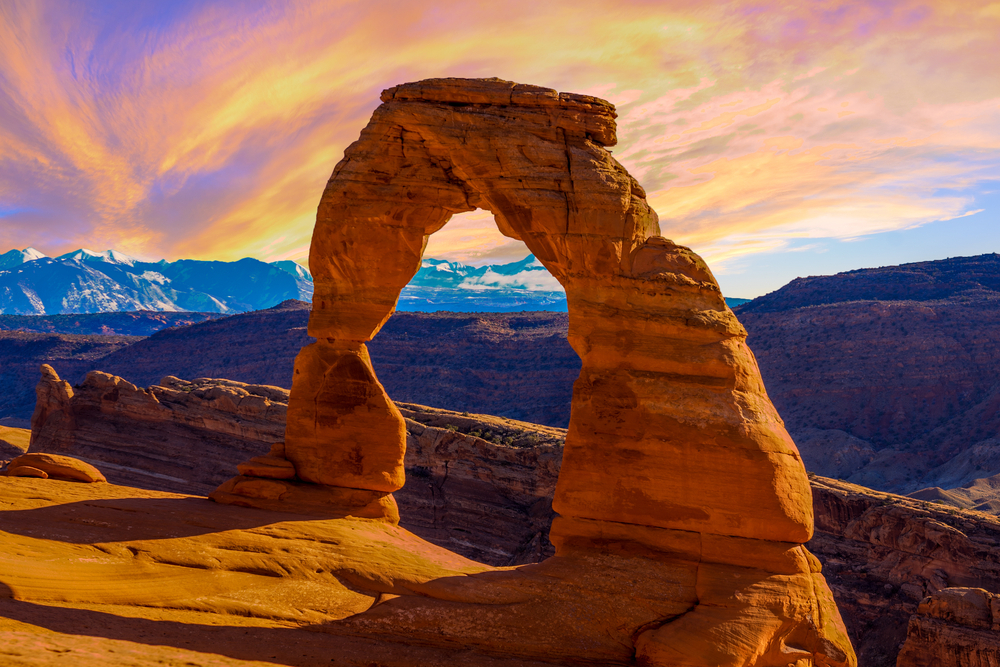 Beautiful Sunset Image taken at Arches National Park in Utah