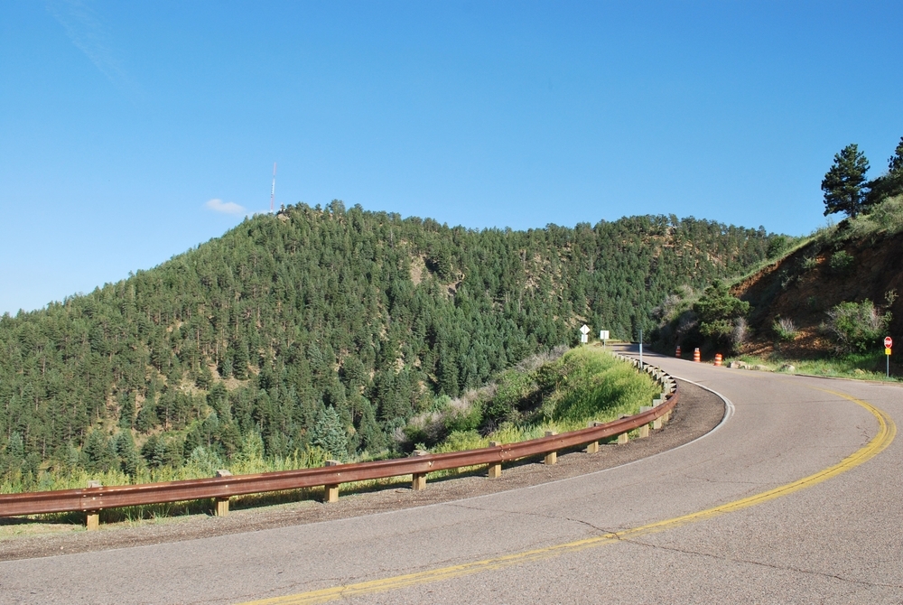 City of Golden, Colorado as seen from the Lookout Mountain Road also known as the Lariat Loop Scenic Byway