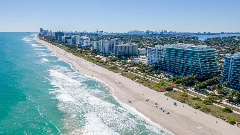 Aerial View of Surfside Beach Florida
