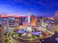 Downtown Indianapolis, one of the most affordable cities in the U.S.