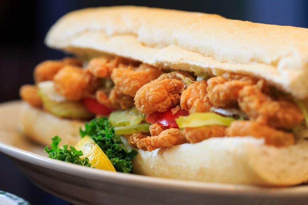 New Orleans Shrimp PoBoy on French Bread