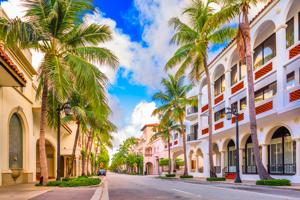 Palm Beach, Florida, USA at Worth Ave. Palm Beach, Florida, USA at Worth Ave.