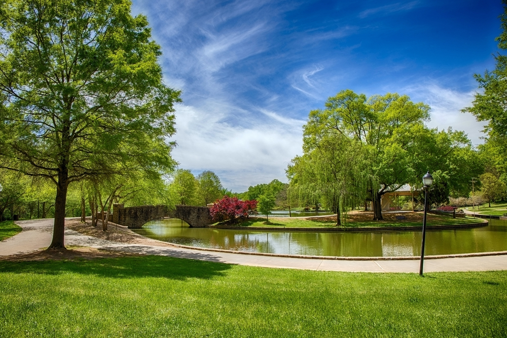 A beautiful spring day in Freedom Park, Charlotte NC