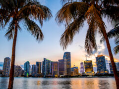 The Miami skyline and waterfront.
