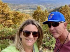 Landing member Sherri Hurn and her husband exploring the Blue Ridge Parkway in North Carolina.