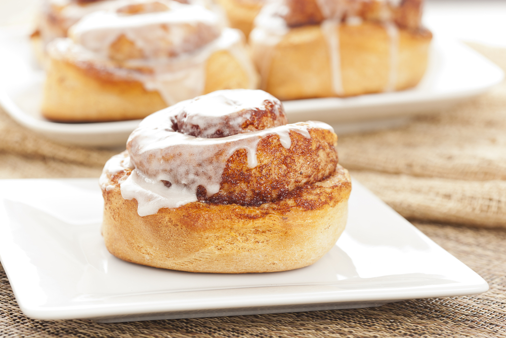 Fresh Homemade Cinnamon Rolls made for breakfast