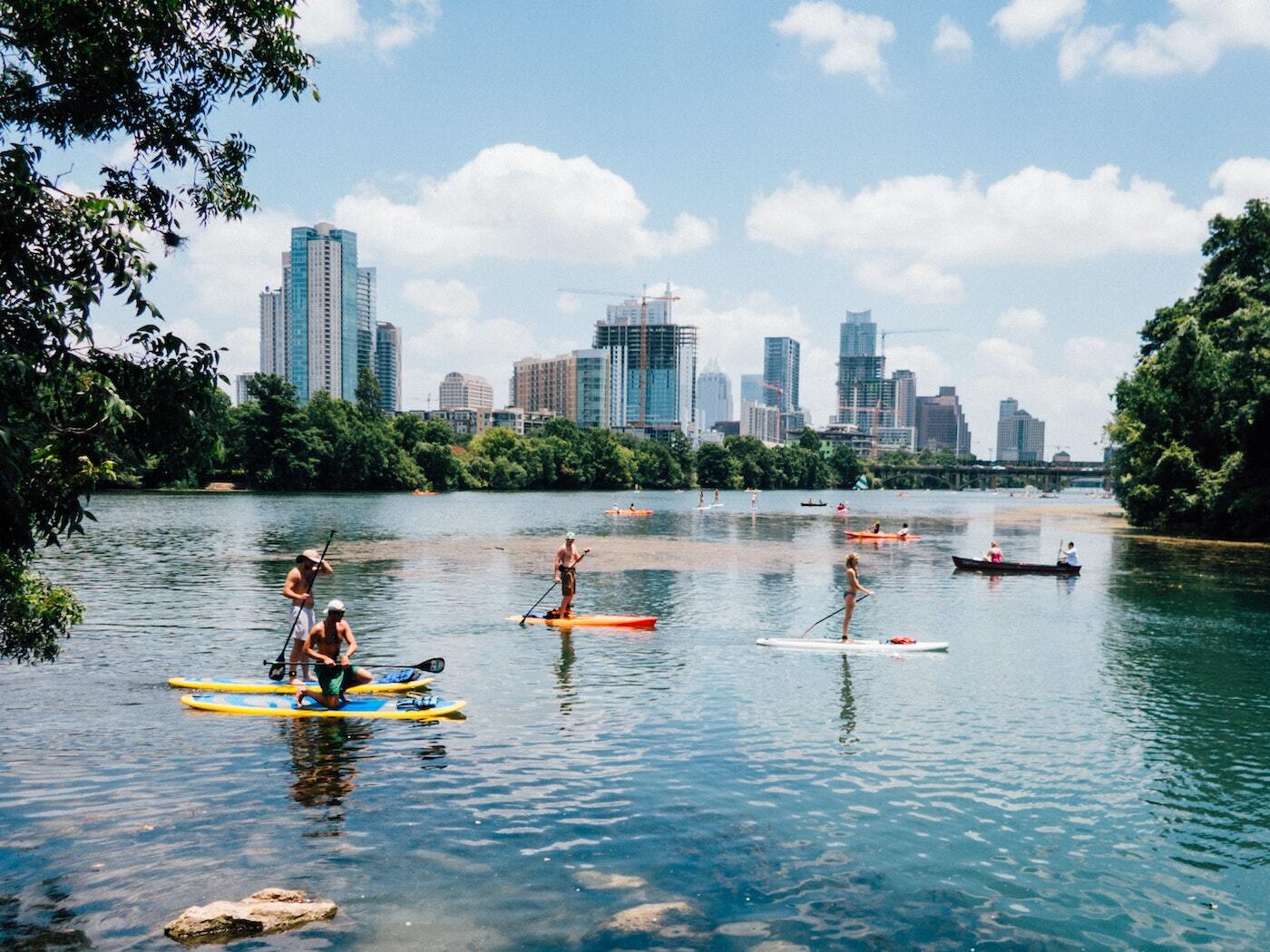 Kayaking in Austin, Texas