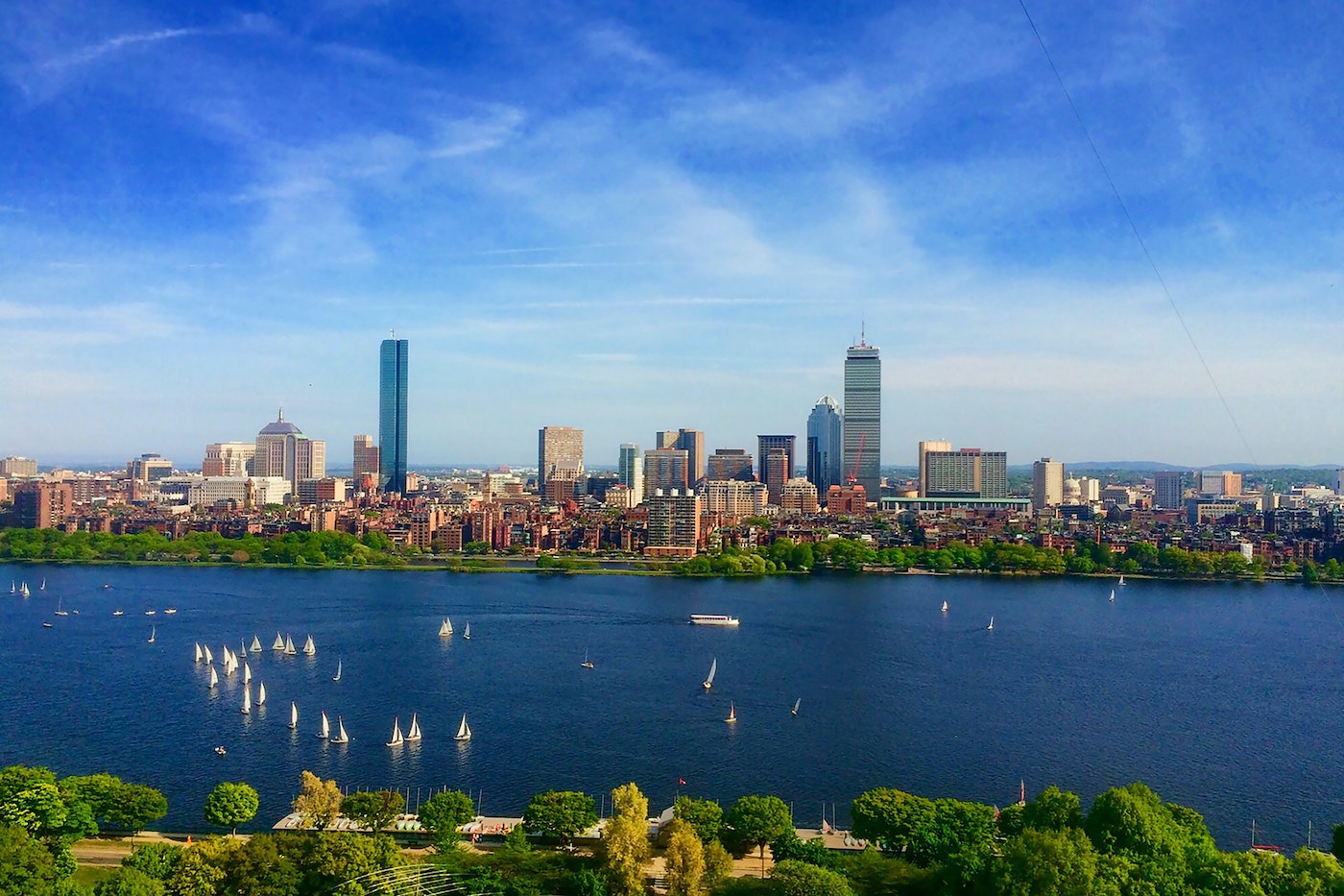 Skyline view of Boston, Massachusetts