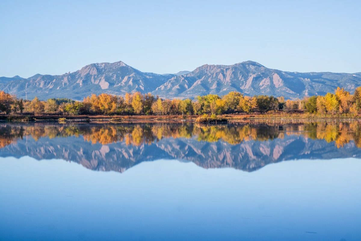 Beautiful scenic view of Boulder, Colorado.