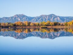 Beautiful scenic view of Boulder, Colorado.