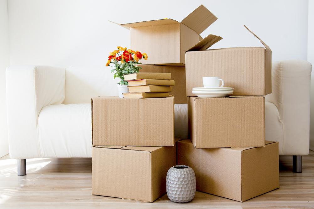 Cardboard boxes - moving to a new house Cardboard boxes - moving to a new house