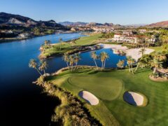The golf course at the Lake Las Vegas community, one of the best neighborhoods in Las Vegas.