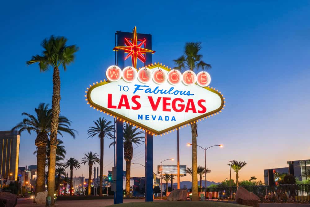 The Welcome to Fabulous Las Vegas sign in Las Vegas, Nevada USA The Welcome to Fabulous Las Vegas sign in Las Vegas, Nevada USA