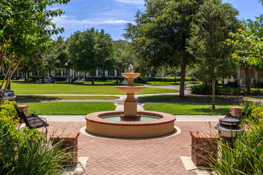 Water Fountain in Baldwin Park Orlando Florida