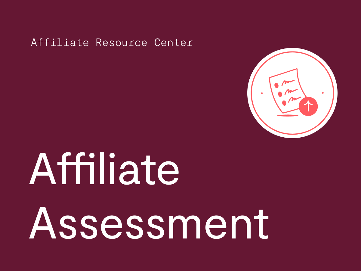 Affiliate Course Assessment