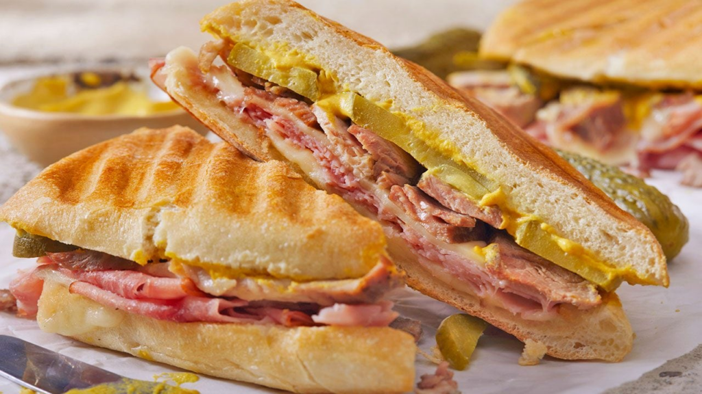 Traditional Cuban sandwich