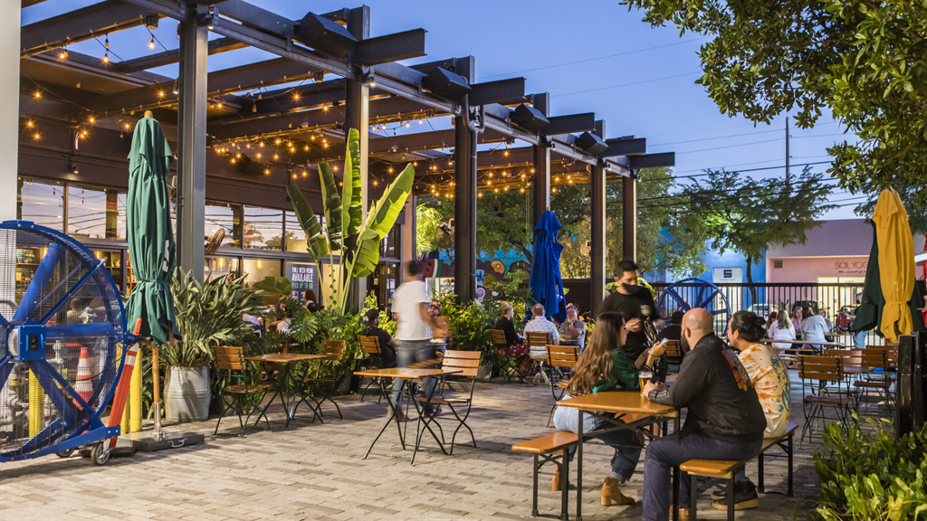 Trendy restaurants in Wynwood, Miami
