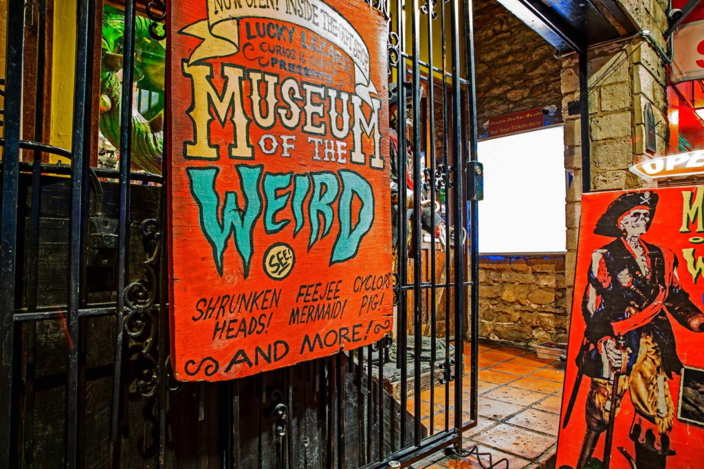 Museum of the Weird sign