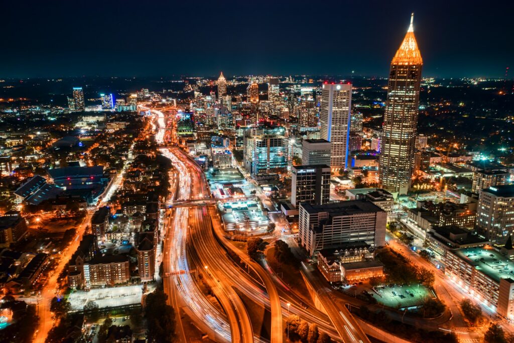 Aerial view of Atlanta, Georgia