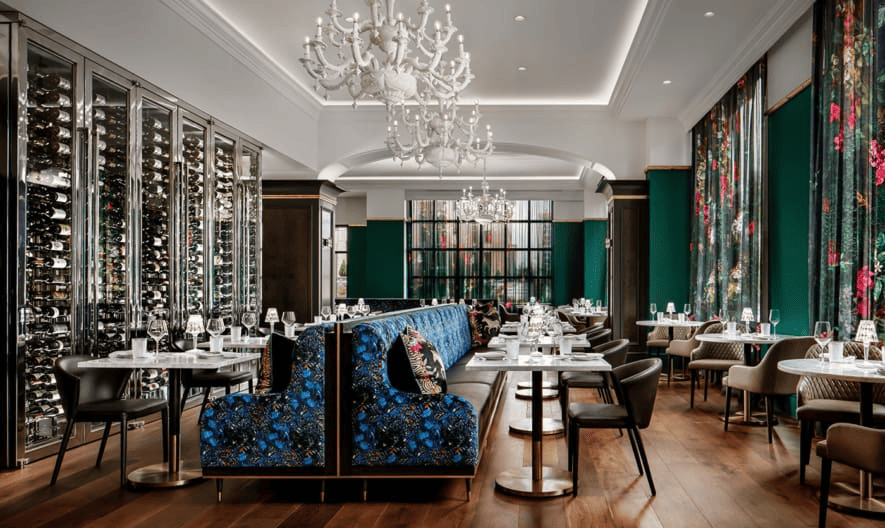 The restaurant at the Grand Bohemian Hotel Charlotte