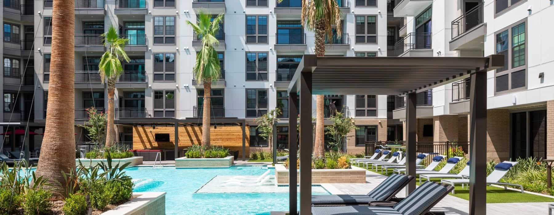 Resort pool in Houston, TX